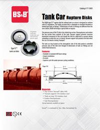 Tank Car Rupture Disks (Bursting Discs) Types TC™ and SR-TC™